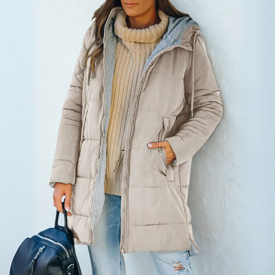 Rae - Casual Hooded Puffer Jacket