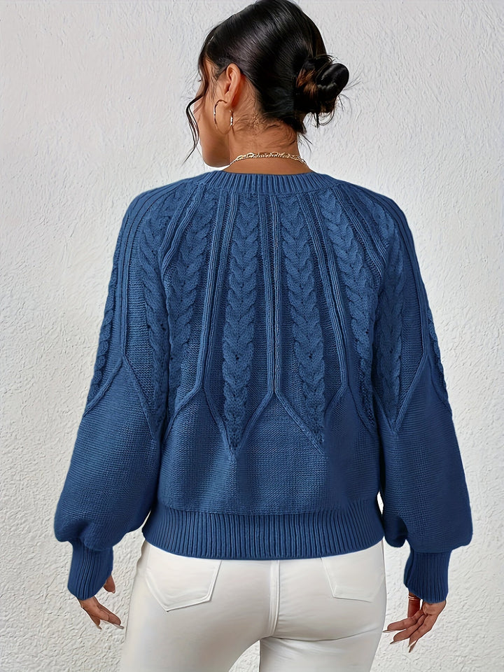 Eleanor | Relaxed Cable Knit Sweater