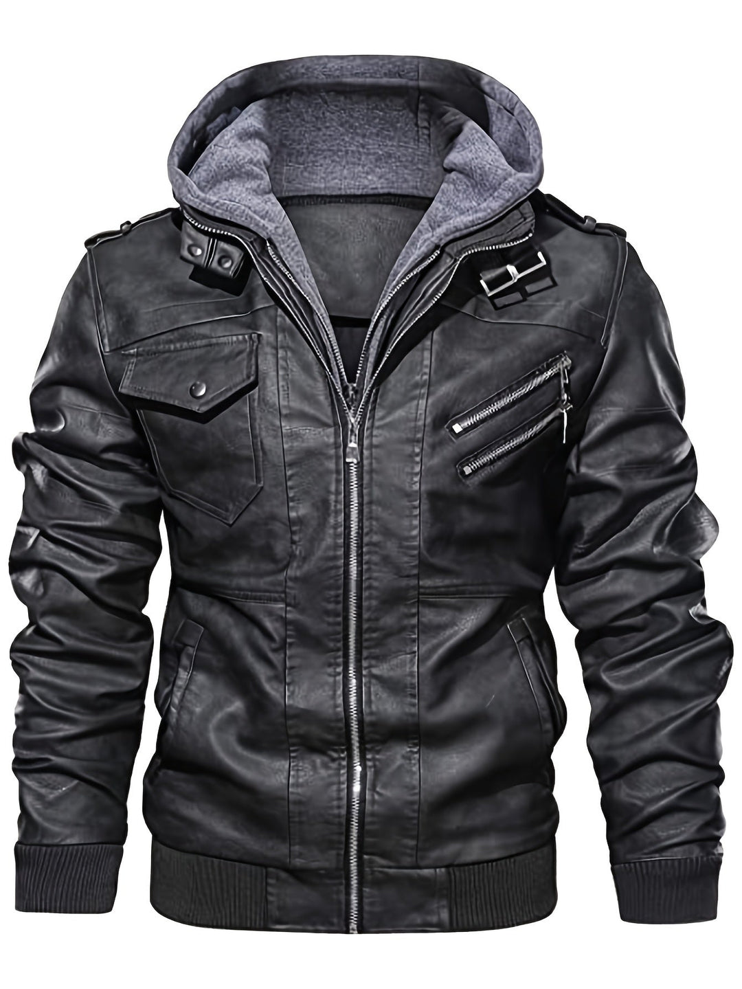 Roderick | Robust Biker Jacket with Hood