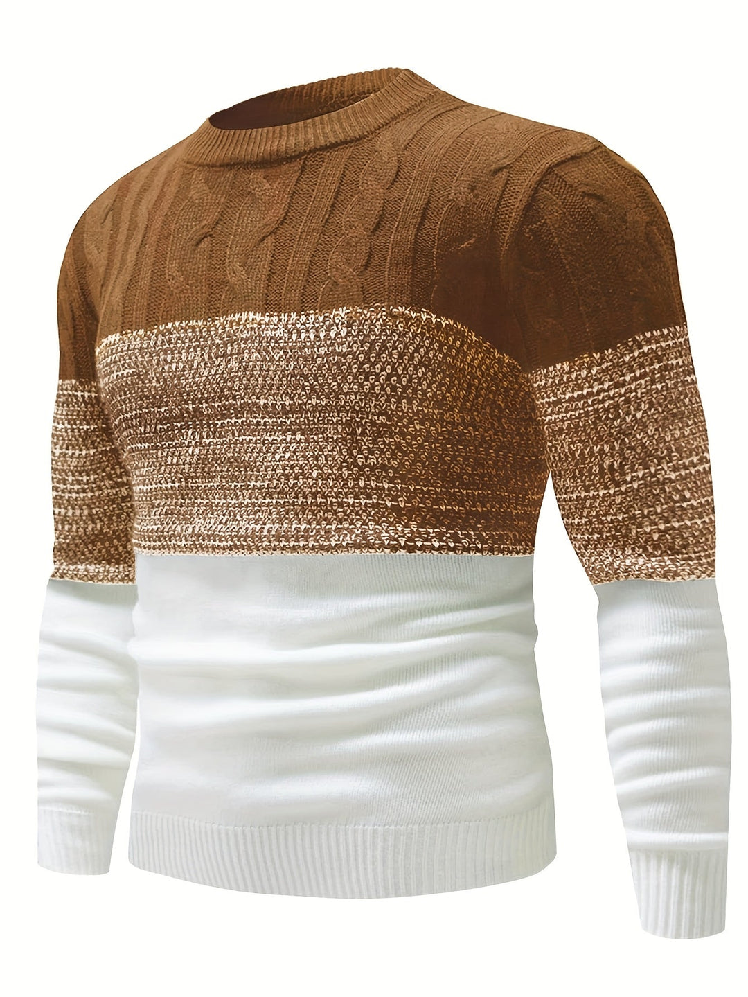 Graham | Color Block Crew Neck Sweater
