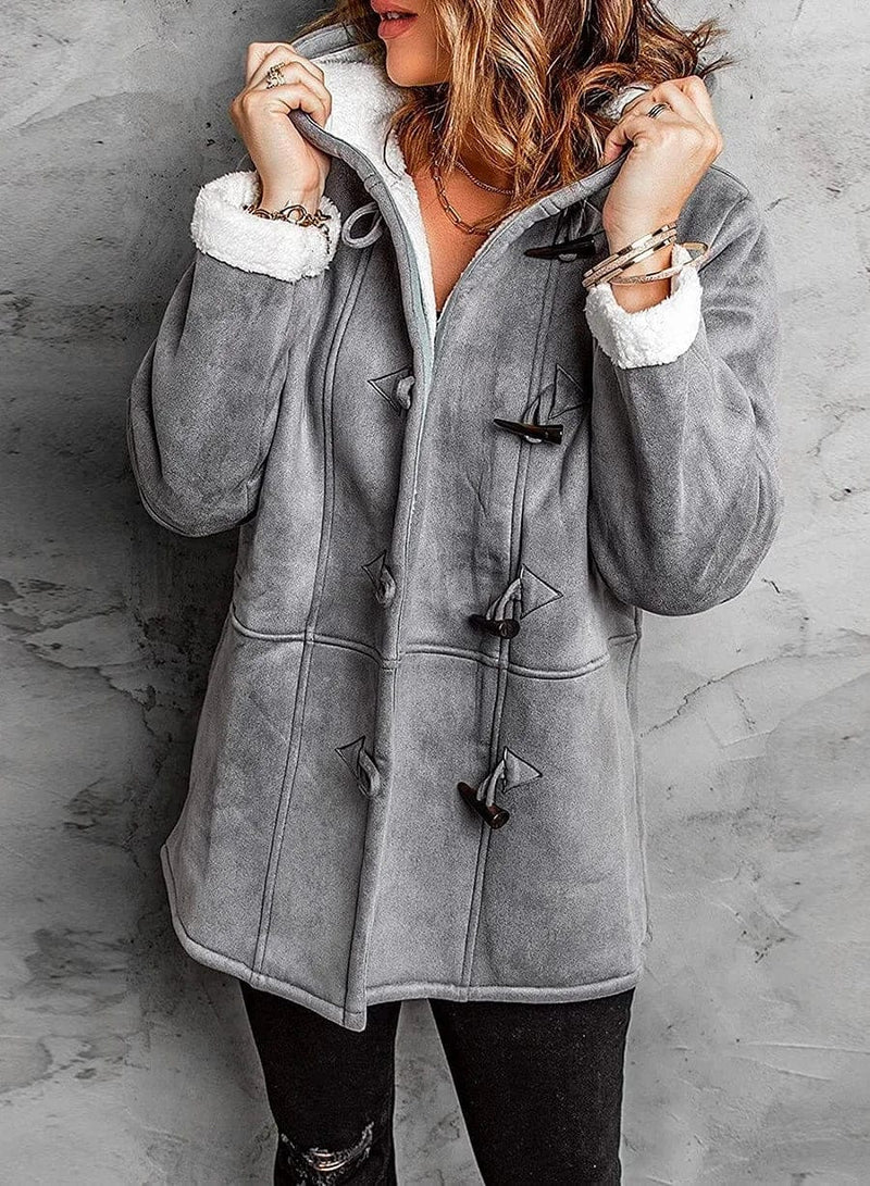 Emily - Elegant Faux Fur Lined Coat