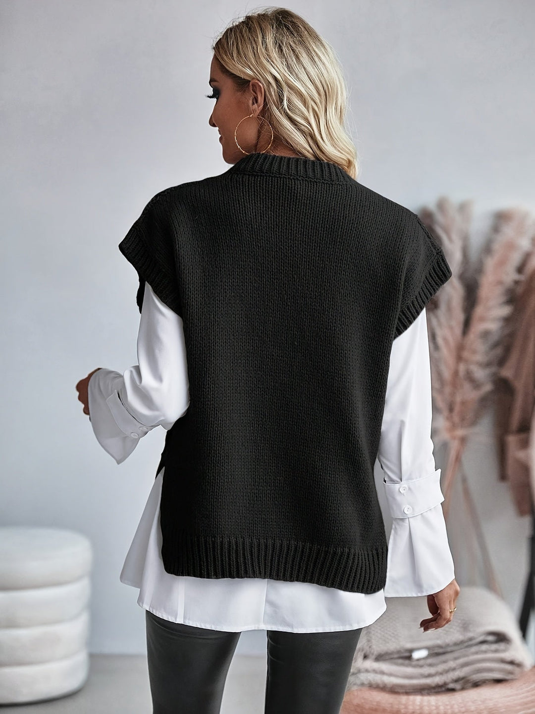 Bridget | Cozy Cable Knit Sweater Vest