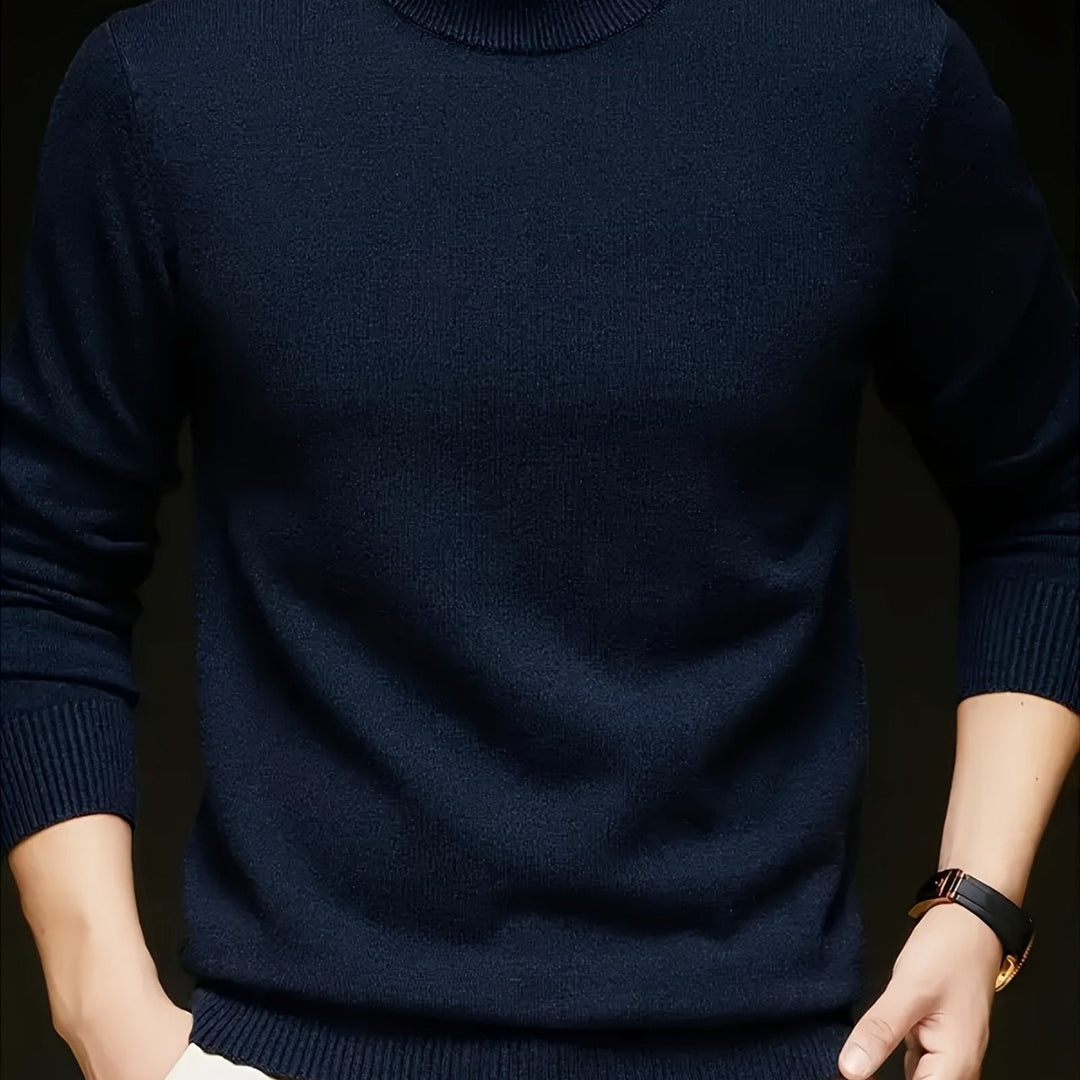 Jonah | Knitted Sweater with Stand-Up Collar