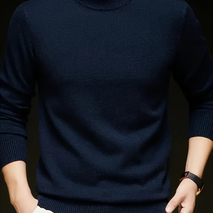 Jonah | Knitted Sweater with Stand-Up Collar