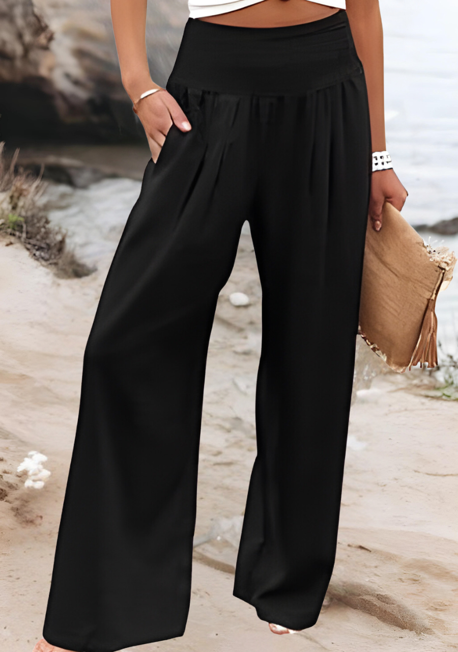 Maren | Beach Trousers with Wide Legs and Lightweight Fabric