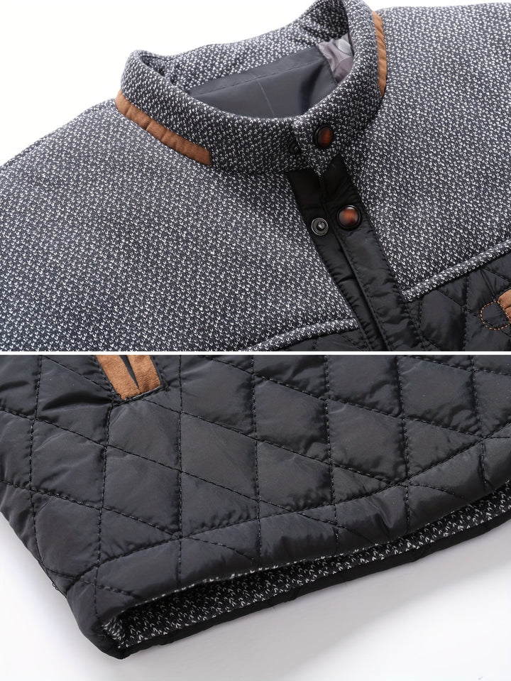 Gideon | Quilted Stand Collar Jacket
