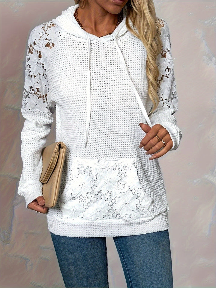 Linnea | Flower-Trimmed Hoodie