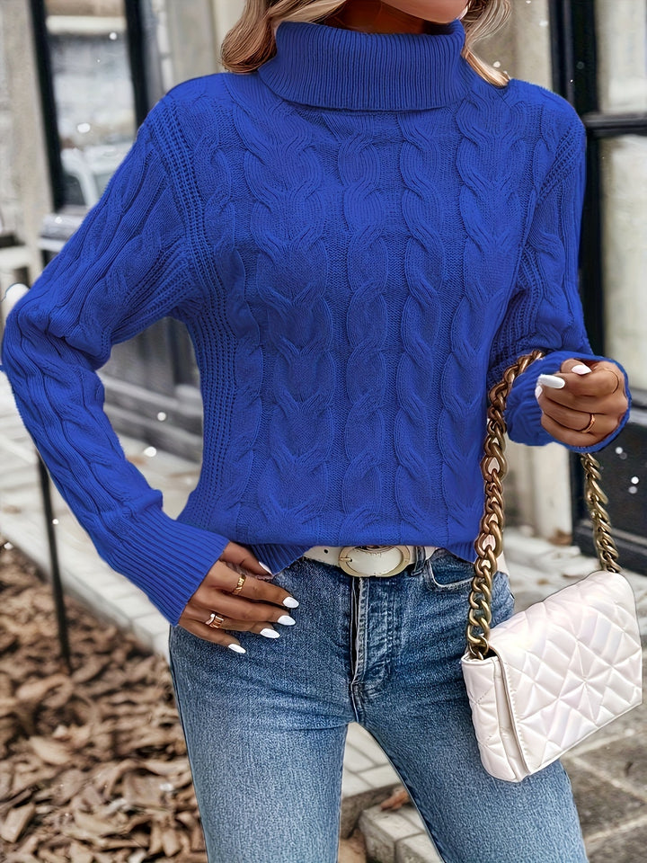 Celeste | Cozy Cable Knit Turtleneck