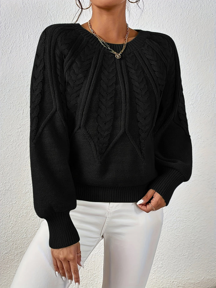Eleanor | Relaxed Cable Knit Sweater