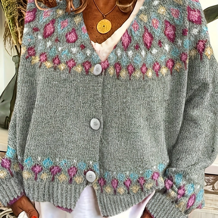 Esme | Nordic Printed Cardigan