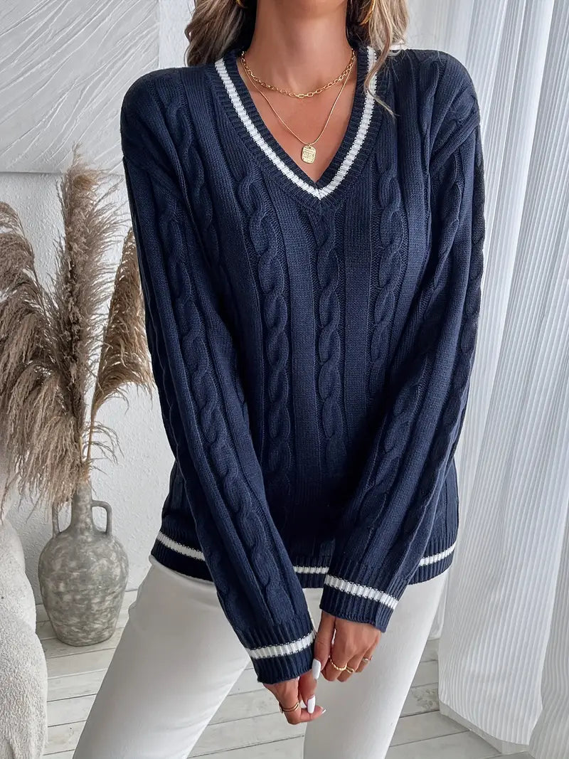 EMILY – CLASSIC V-NECK SWEATER