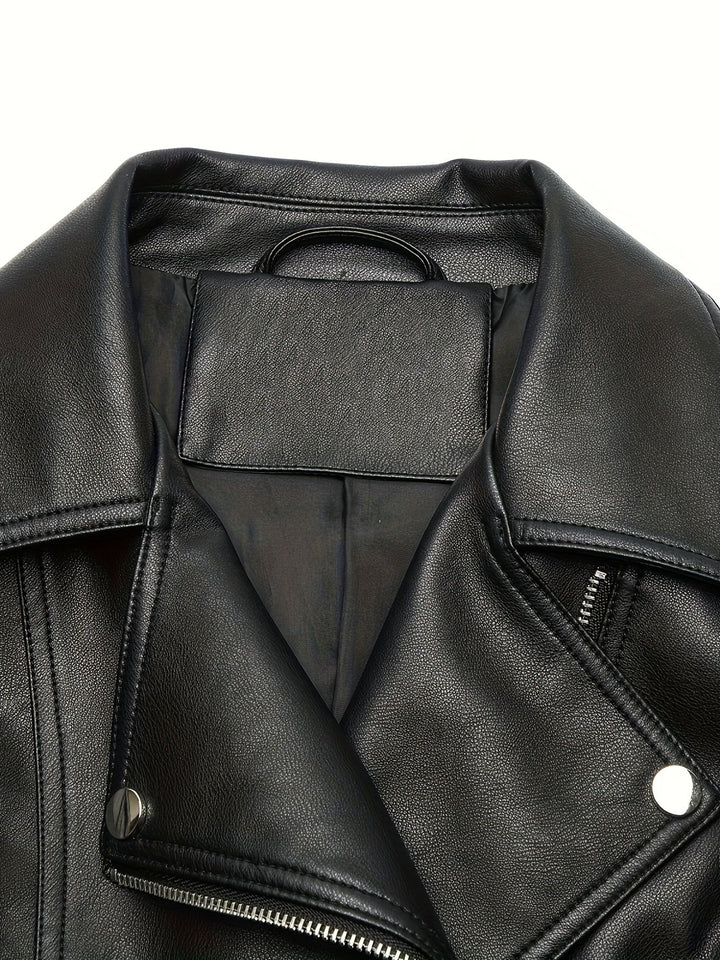 Mabel | Structured Zip-Front Moto Jacket