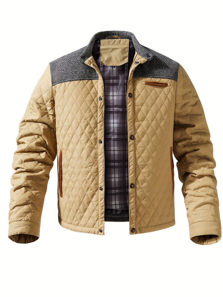 Gideon | Quilted Stand Collar Jacket