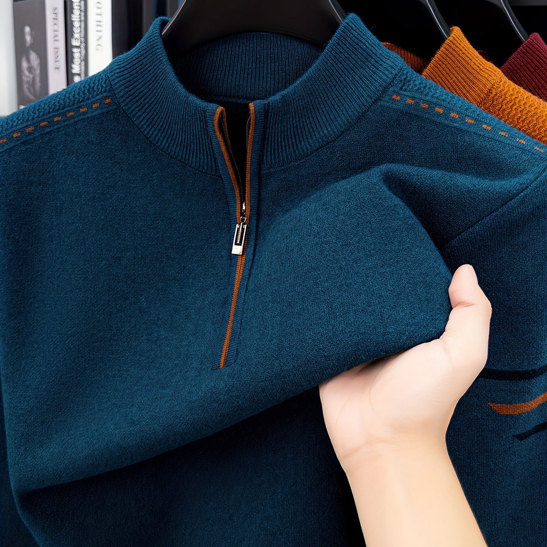 Daniel | Half-Zip Knitted Sweater