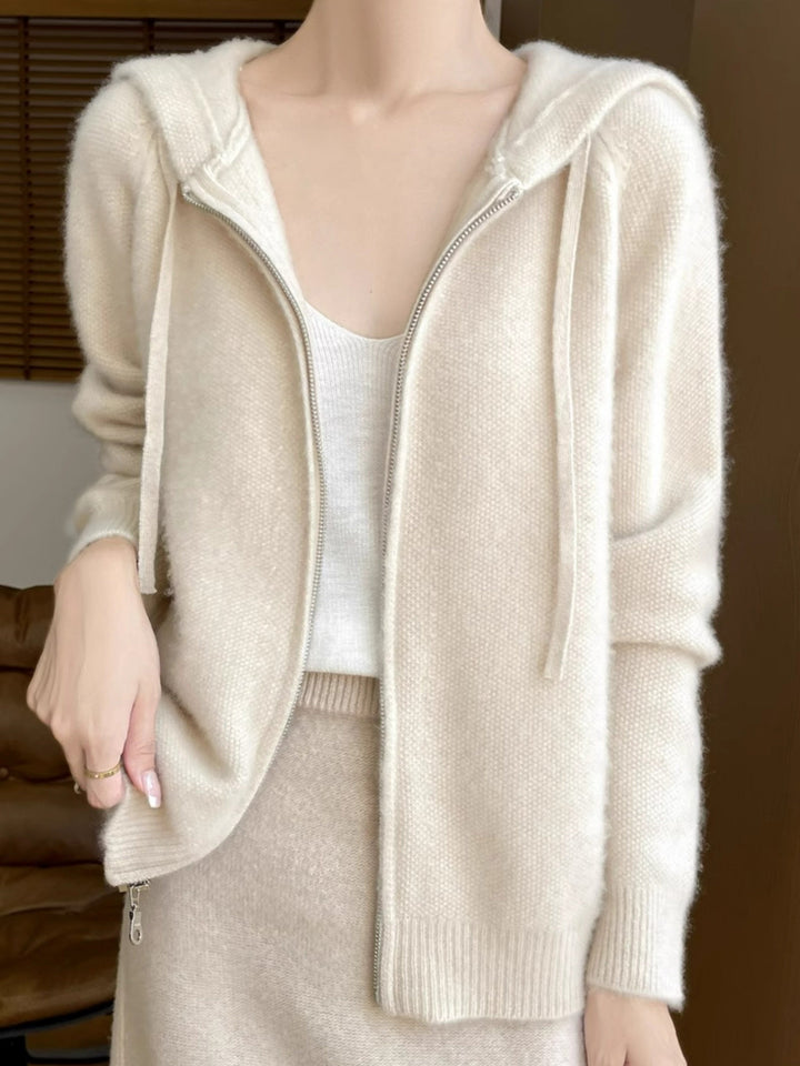 Bianca | Hoodie Cardigan with Zipper