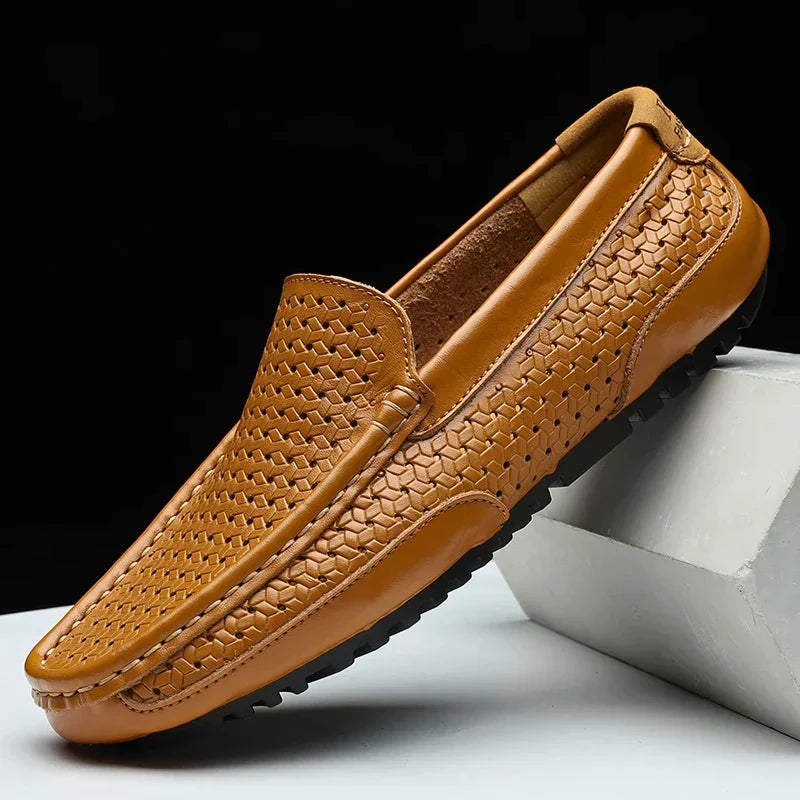 Edmond Genuine Leather Slip-Ons