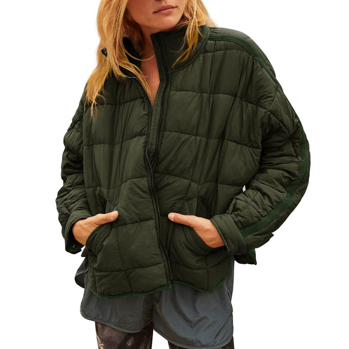 APRIL - Lightweight Compact Zip Puffer Jacket