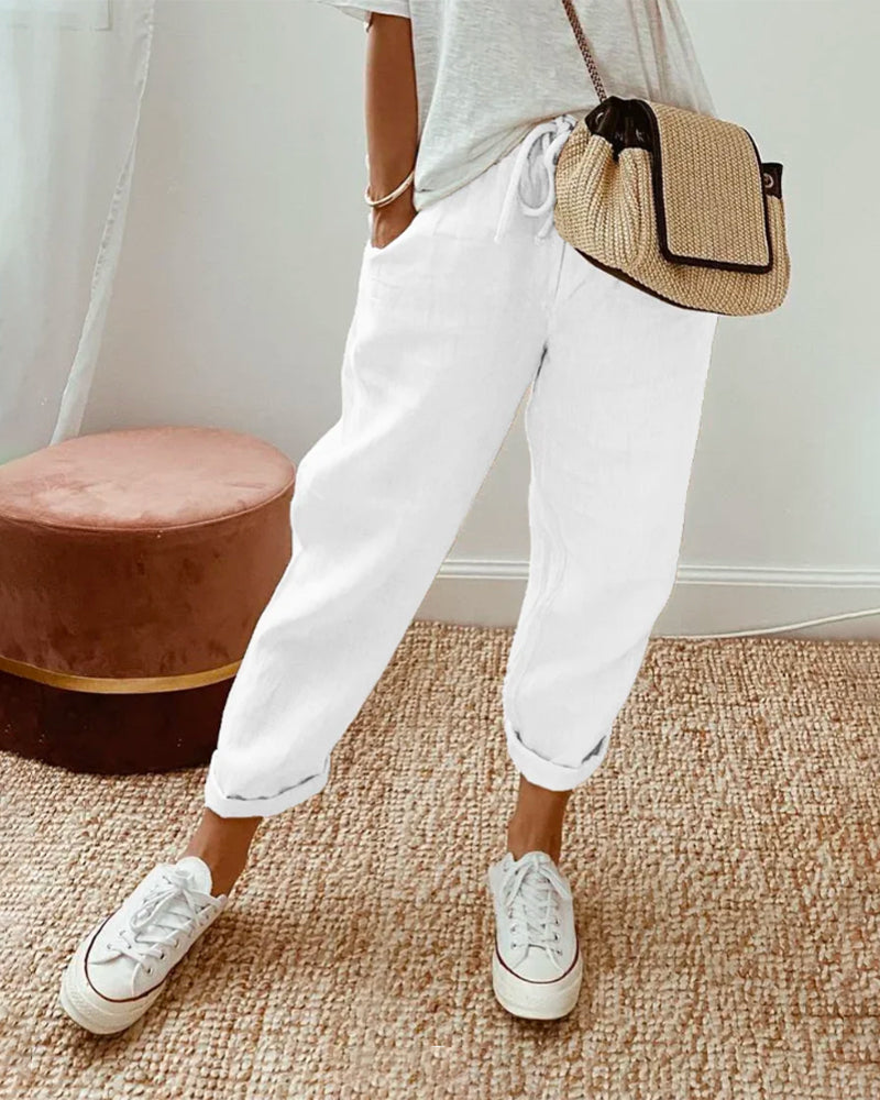 Rosalie | Waistband Trouser with Casual Fit and Versatile Style