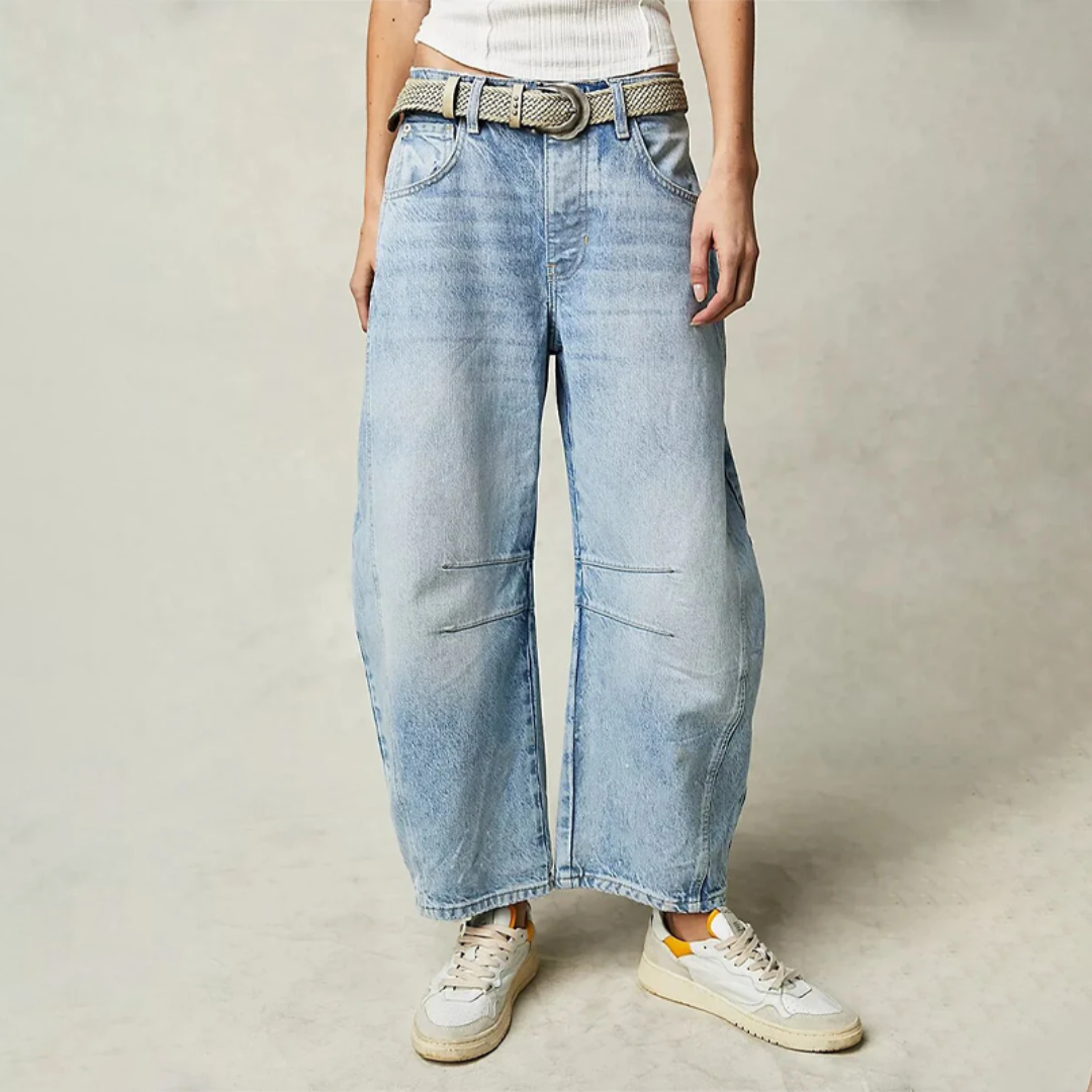 Tatum | Barrel Leg Jeans with High Waist and Relaxed Fit