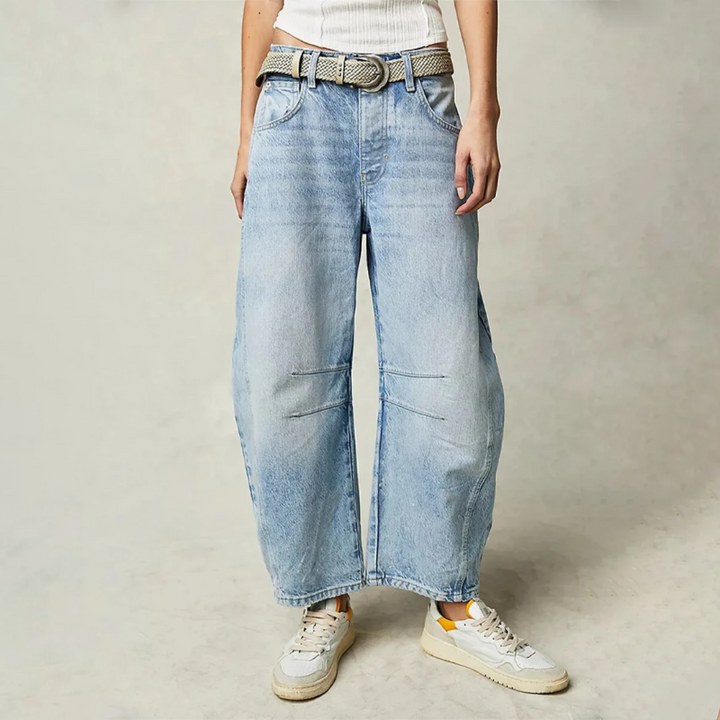 Tatum | Barrel Leg Jeans with High Waist and Relaxed Fit