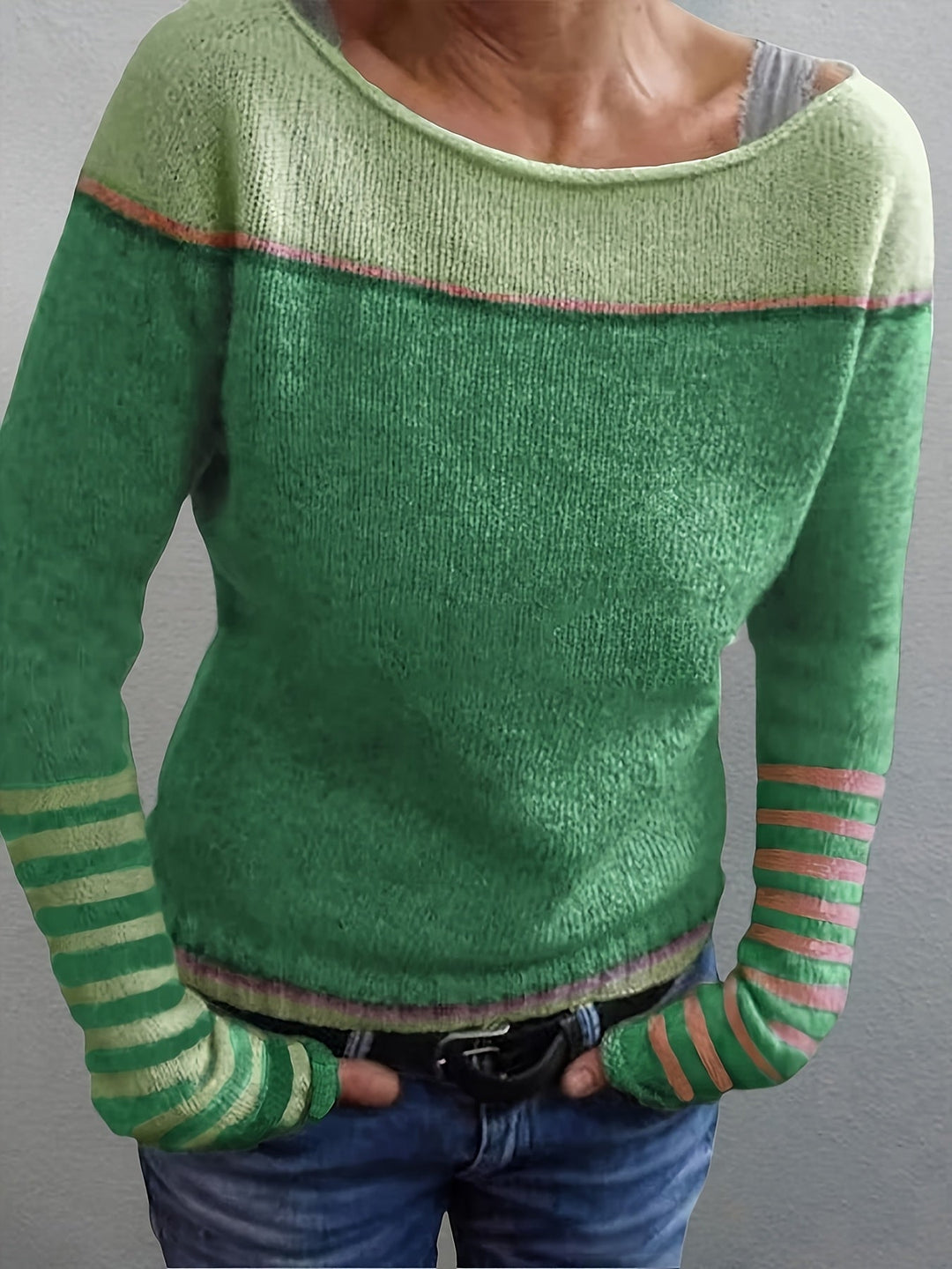 Francesca | Color-Block Bootneck Sweater