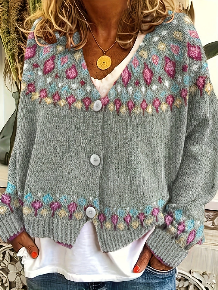 Esme | Nordic Printed Cardigan
