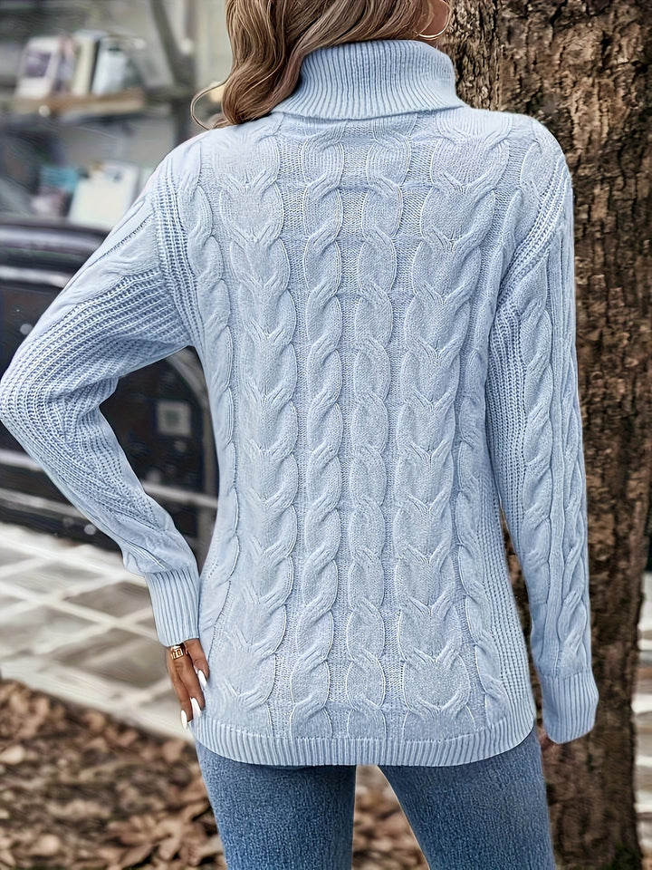 Celeste | Cozy Cable Knit Turtleneck