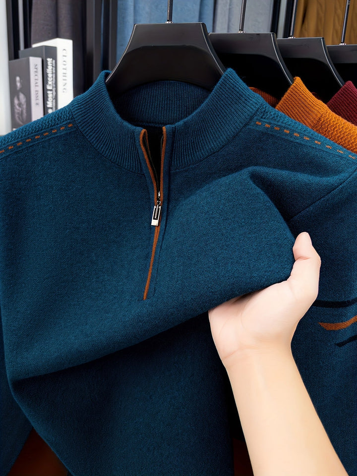 Daniel | Half-Zip Knitted Sweater