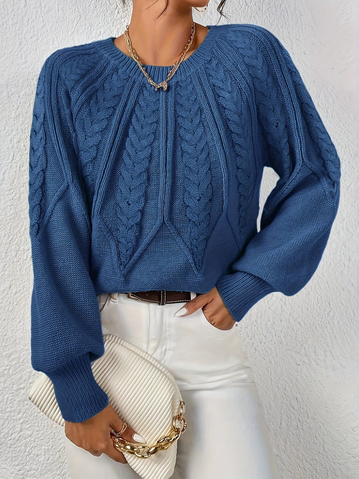 Eleanor | Relaxed Cable Knit Sweater
