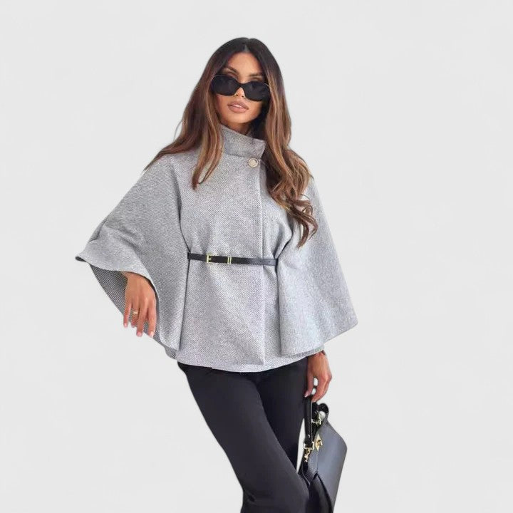 AVA – ELEGANT STRUCTURED CAPE JACKET
