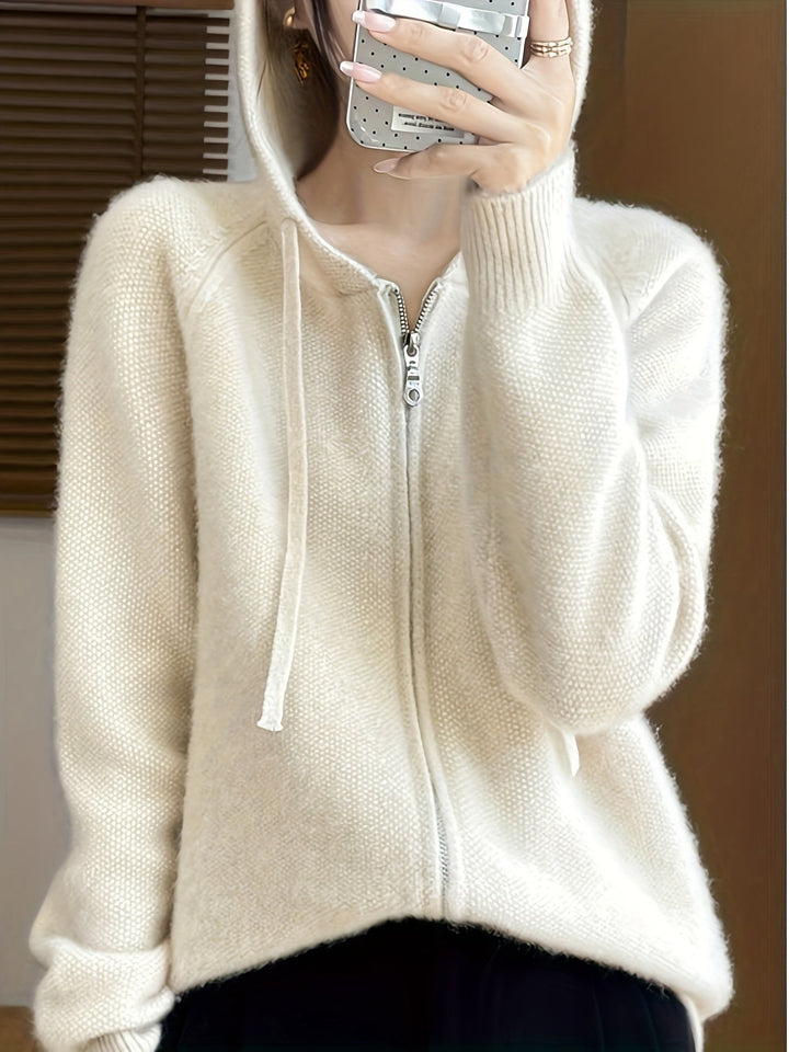 Bianca | Hoodie Cardigan with Zipper