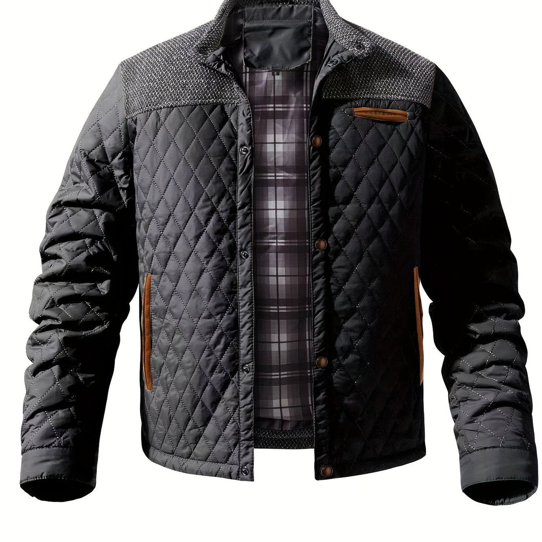 Gideon | Quilted Stand Collar Jacket