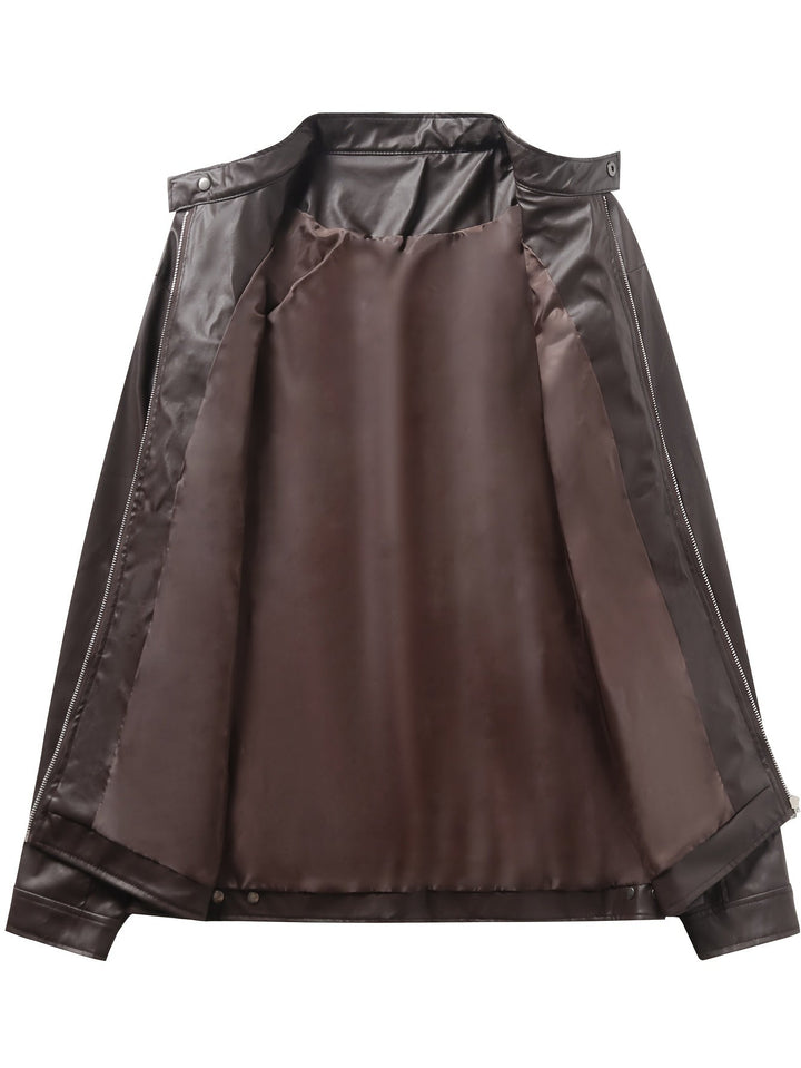 Roman | Stand Collar Moto Jacket