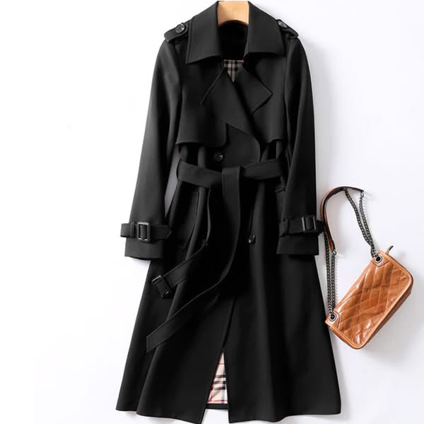 Ladies Reversible Belted Trench Coat