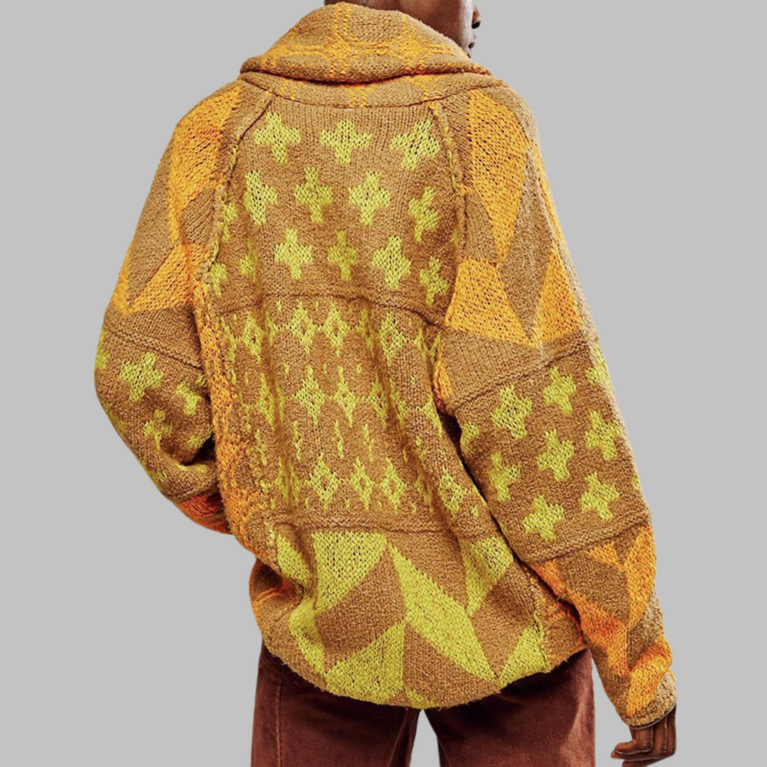 KYLINE – CLEAR GEOMETRIC CARDIGAN