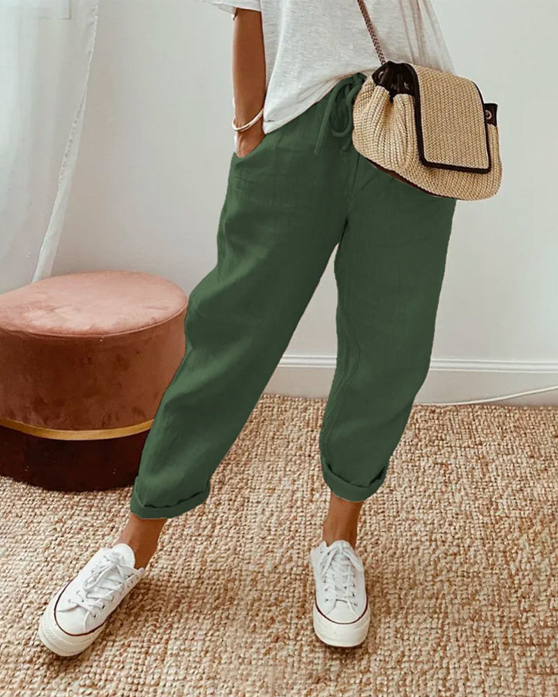 Rosalie | Waistband Trouser with Casual Fit and Versatile Style