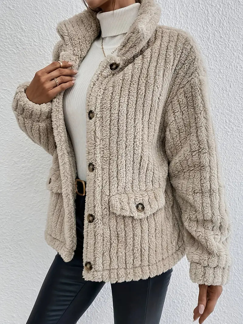 Nova | Reversible Velvet Button Cardigan