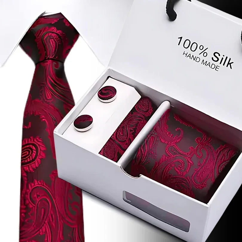TieBox | Luxe Silk Tie Gift Set for Men