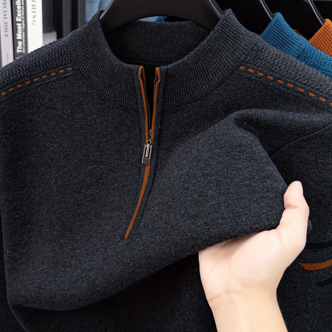 Daniel | Half-Zip Knitted Sweater