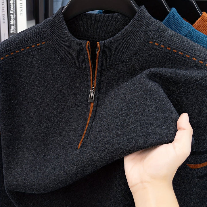 Daniel | Half-Zip Knitted Sweater