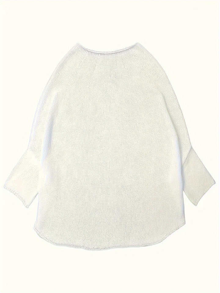 Natalie | Elegant Batwing Knit Sweater
