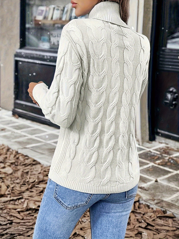 Celeste | Cozy Cable Knit Turtleneck