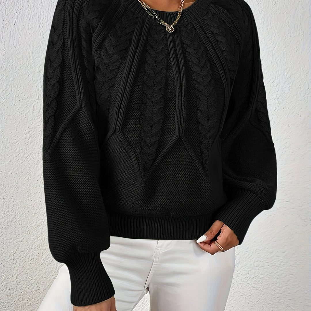 Eleanor | Relaxed Cable Knit Sweater