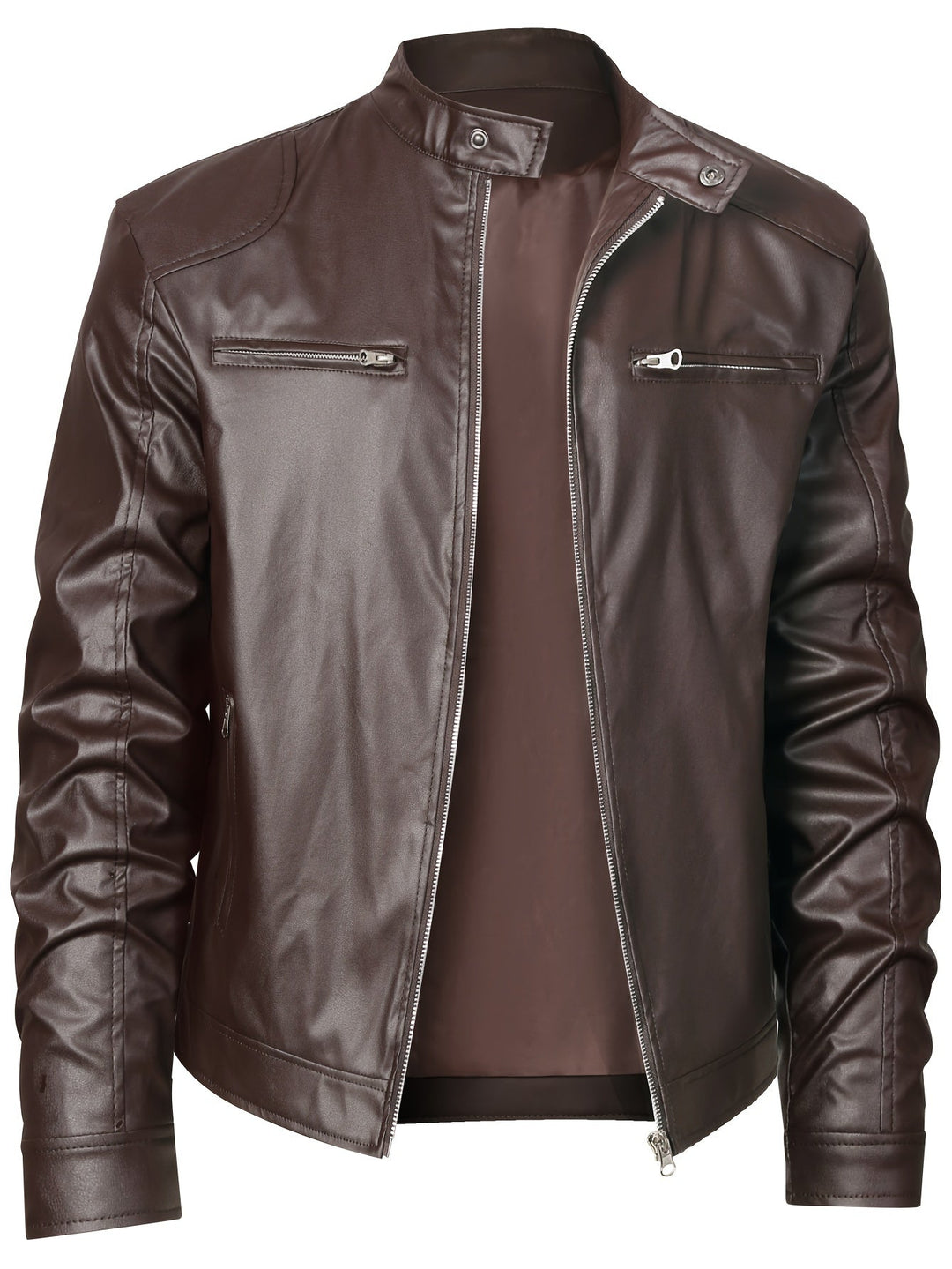 Roman | Stand Collar Moto Jacket