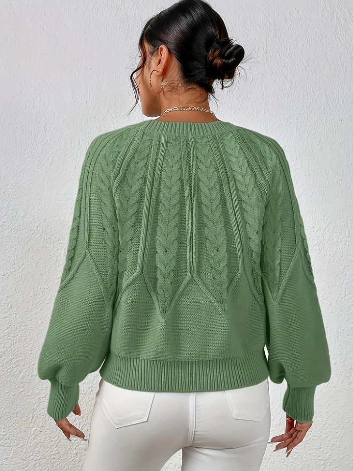 Eleanor | Relaxed Cable Knit Sweater