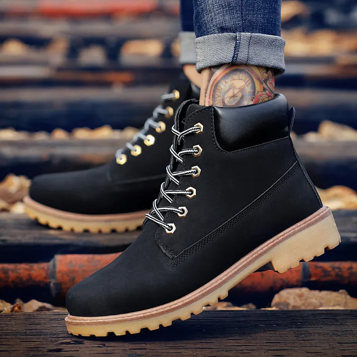 Kaia | Men's Ankle Boots with Laces and Profile Sole