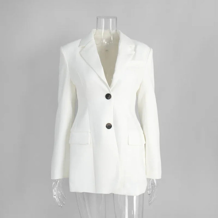 Amara | Women's Blazer with Notched Lapels and Buttons