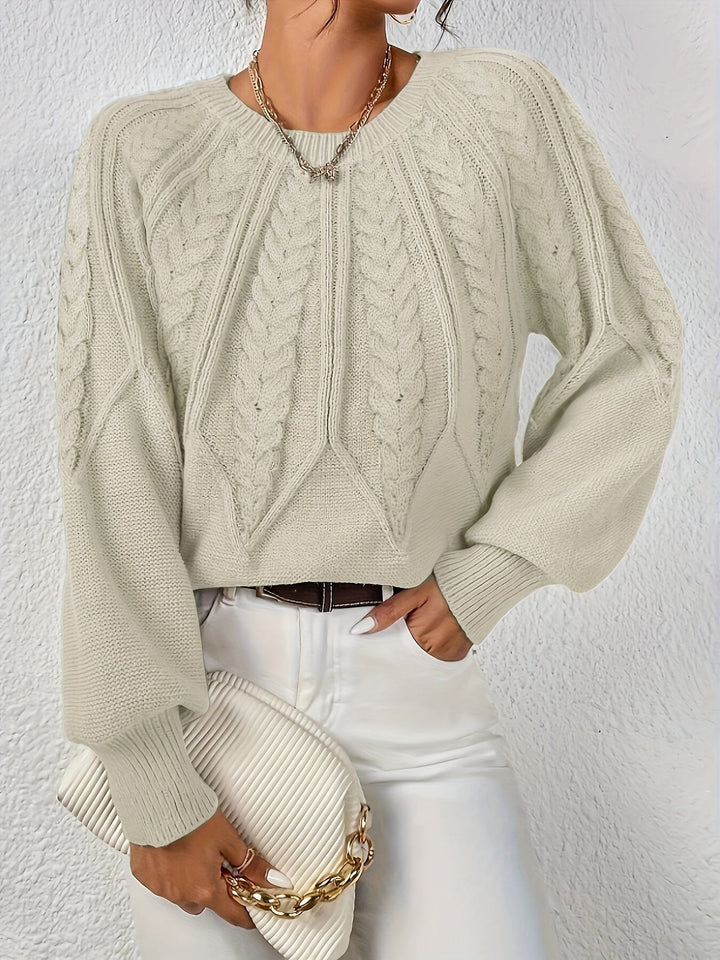 Eleanor | Relaxed Cable Knit Sweater