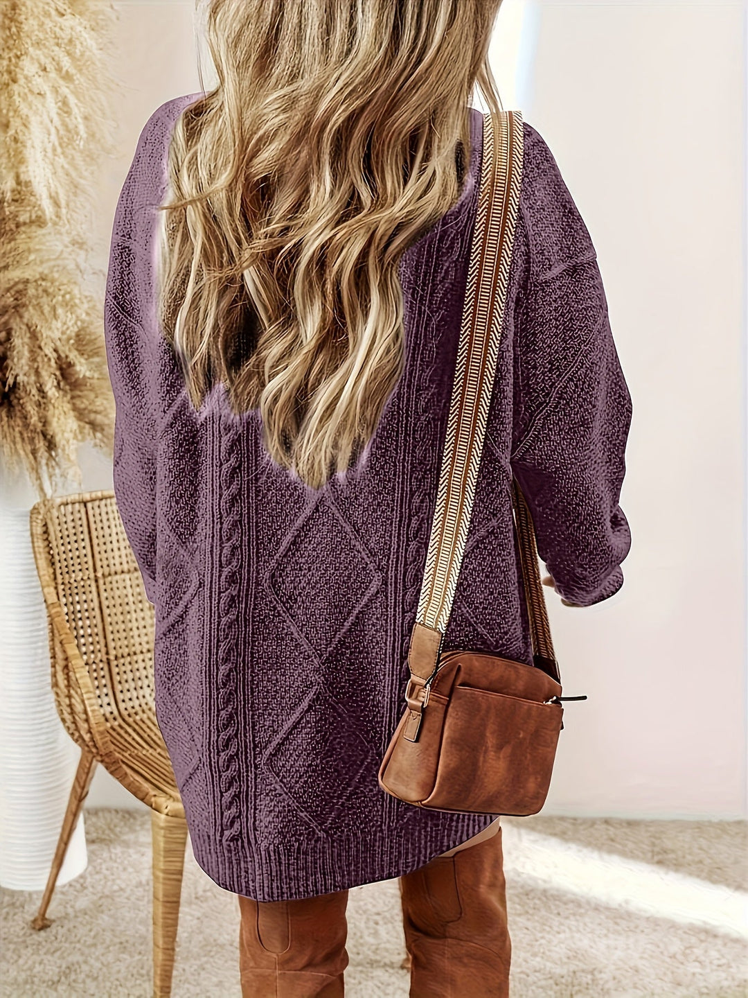 Tabitha | Cable Knit Sweater Dress