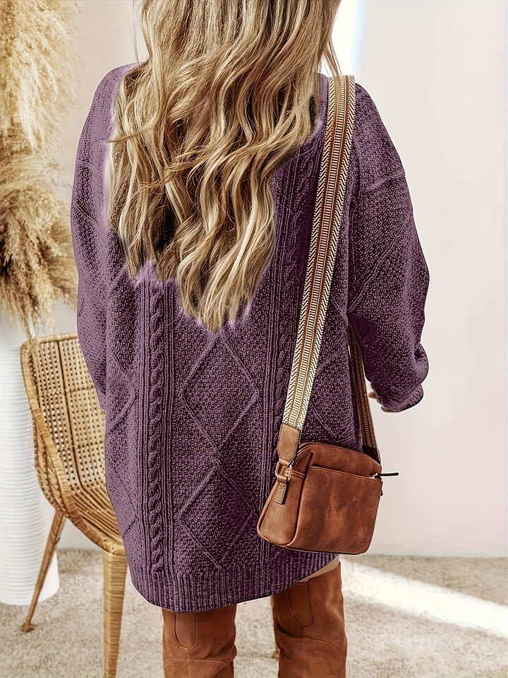 Tabitha | Cable Knit Sweater Dress